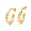 Rack Plating Brass Heart Wrap Stud Earrings EJEW-I268-06G-1
