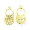 Rack Plating Alloy Crystal Rhinestone Pendants FIND-C018-08LG-1