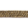 Electroplate Glass Beads Strands X-GLAA-H021-01A-FP07-2