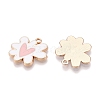 Rack Plating Alloy Enamel Pendants ENAM-N056-344E-2
