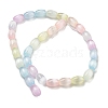 Macaron Color Natural Selenite Beads Strands G-B102-A01-01-2