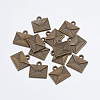 Tibetan Style Alloy Mail Charms EA10712Y-AB-4