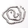 Electroplate Non-magnetic Synthetic Hematite Bead Strands G-F300-24B-01-2