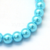 Baking Paint Glass Pearl Bead Strands HY-Q003-3mm-48-2