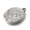 304 Stainless Steel Pendants STAS-K322-26D-P-2