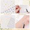 10 Sheets 5 Style PET Nail Art Stickers MRMJ-OC0003-08-4