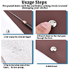 150Pcs 5 Styles Flat Round Brass Four Claw Nail KK-CL0001-03P-6