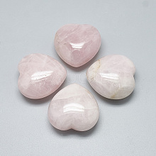 Natural Rose Quartz Heart Love Stones G-S336-01D-12