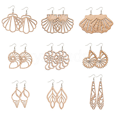 DIY Dangle Earring Making Kits DIY-TA0003-44P-1