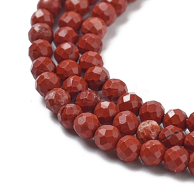 Natural Red Jasper Beads Strands G-J002-22-1