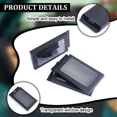 Rectangle Foldable Creative Cardboard Boxes CON-WH0087-99B-1