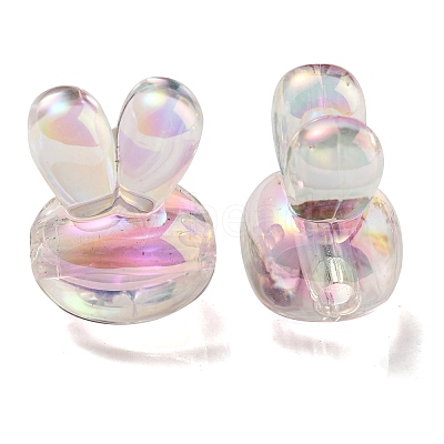 UV Plating Rainbow Iridescent Acrylic Beads X1-PACR-E001-05H-1