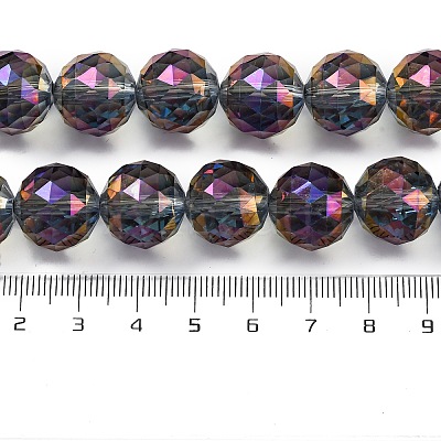 Electroplate Glass Bead Strands EGLA-J140-FR01-16mm-1