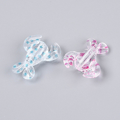 Printed Transparent Acrylic Beads TACR-T029-10M-1