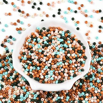 Baking Paint Glass Seed Beads SEED-N007-02I-1