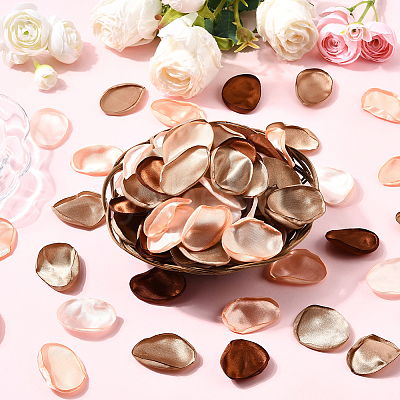 Polyester Artificial Rose Flower Petals AJEW-WH20067-107G-1