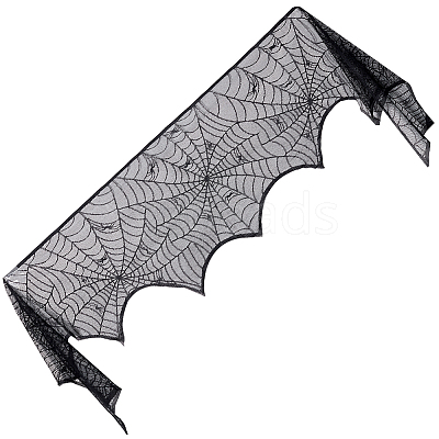 Halloween Theme Polyester Lace Embroidery Table Mats AJEW-WH0166-64-1