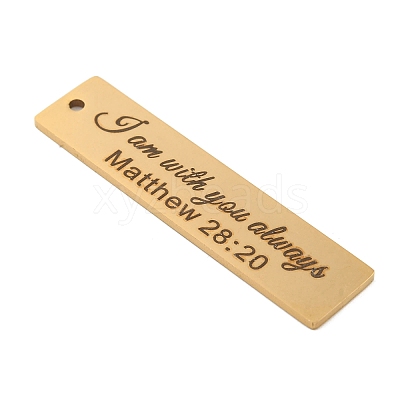 PVD Vacuum Plating 201 Stainless Steel Big Pendants STAS-L079-027P-G-1