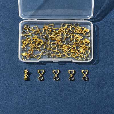 50Pcs Brass Ice Pick Pinch Bails IFIN-FS0001-47A-1