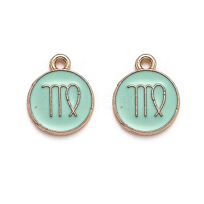 Alloy Enamel Pendants ENAM-S124-01A-15B-1