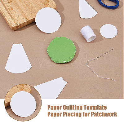 2 Bags 2 Styles Paper Quilting Templates DIY-DC0003-02-1
