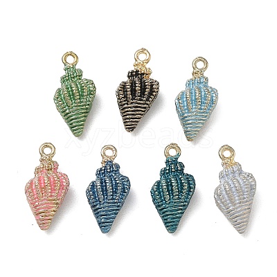 Spray Painted Alloy Pendants AL-CBAE84A-08A-1