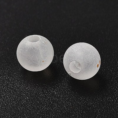 Frosted Transparent Acrylic Beads X1-OACR-F013-12L-1