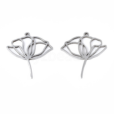 Non-Tarnish 201 Stainless Steel Pendants X-STAS-N098-048P-1