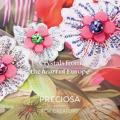 Preciosa® Crystal Hotfix Flatback Stones Y-PRC-HSS16-90310-200-1
