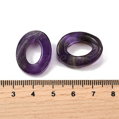 Natural Amethyst Pendants G-Z082-01E-1