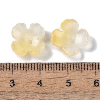Baking Paint Glass Bead Caps GLAA-S202-04F-1