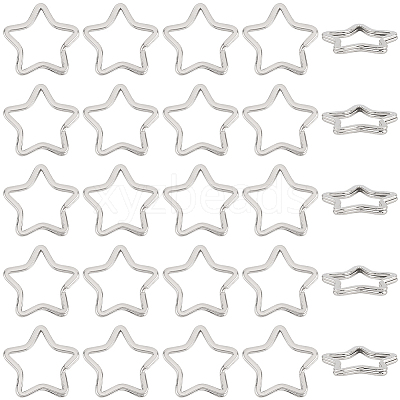 30Pcs Zinc Alloy Split Rings FIND-SP0004-17-1