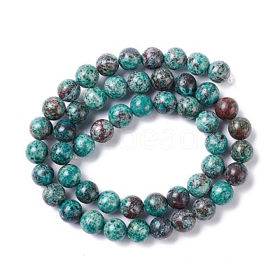Natural Chrysocolla Beads Strands G-I318-09A-1