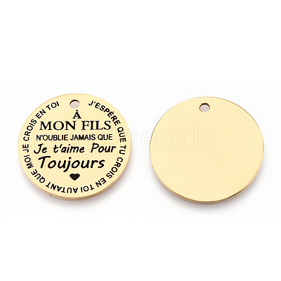 201 Stainless Steel Pendants LS-STAS-T064-37G-31-1