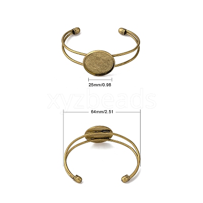 DIY Brass Cuff Bangle Making DIY-X0292-64AB-1