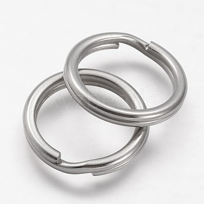 Tarnish Resistant 304 Stainless Steel Split Key Rings STAS-F041-36-1
