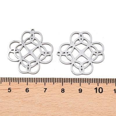 Hollow 201 Stainless Steel Pendants LS-STAS-I364-17P-1