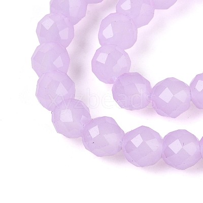 Imitation Jade Glass Beads Strands GLAA-T028-4mm-11D-1