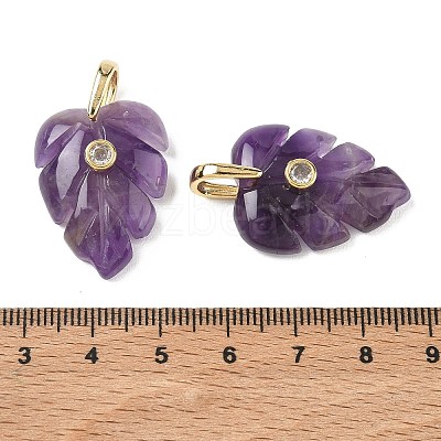 Natural Amethyst Pendants GG-CBA105B-01J-G-1