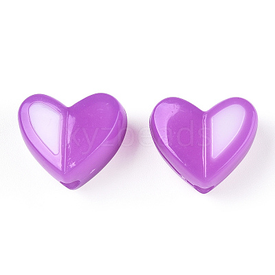Two Tone Opaque Acrylic Beads SACR-I005-05D-05-1