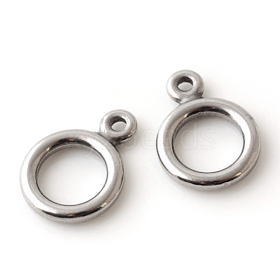 Tarnish Resistant 304 Stainless Steel Toggle Clasps X-STAS-Q195-85-1