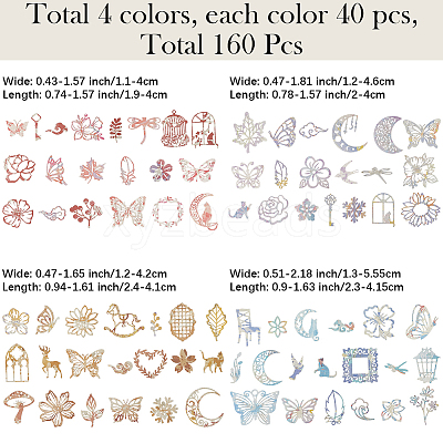 4Sets 4 Styles Paper Scrapbooking DIY-GF0011-36-1