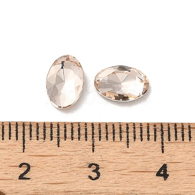 Glass Rhinestone Cabochons RGLA-P037-08B-D261-1