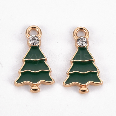 Eco-Friendly Alloy Enamel Pendants ENAM-T011-70-NR-1