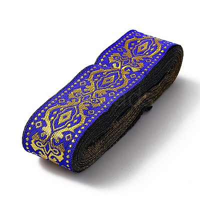 Ethnic Style Embroidery Polyester Ribbons OCOR-WH0079-48-1