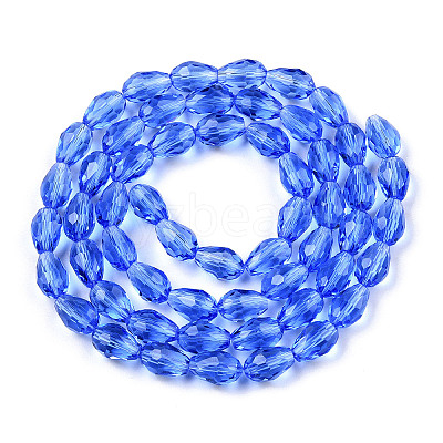 Glass Beads Strands GLAA-R024-11x8mm-8-1