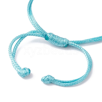 Brass Braided Bead Bracelet BJEW-JB09974-1