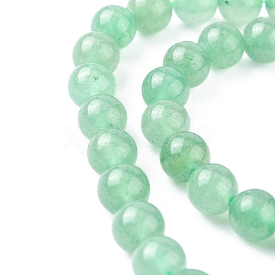 Natural Green Aventurine Beads Strands X-G-G099-8mm-17-1
