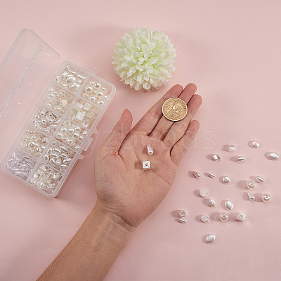 Large Hole Round Imitation Pearl Acrylic Beads OACR-CJ0001-09-1