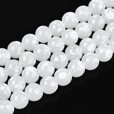 Baking Paint Glass Beads X1-DGLA-N015-10mm-01-1